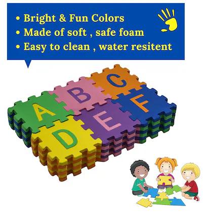 Kids Learning Puzzle Mat with Alphabets & Numbers