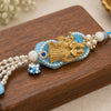 Blue Radha Krishna Designer Lumba Rakhi