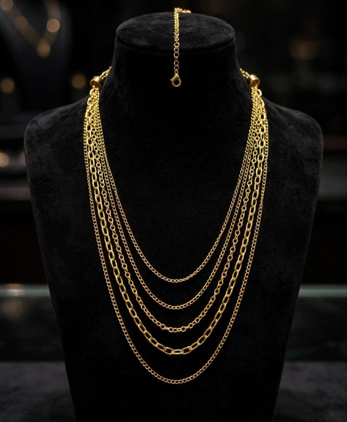 Celestia Multi-Layered Chain Necklace