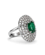 Verdelle Radiant Green Cluster Ring