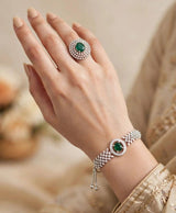Ruby Radiance Ring and Bracelet Set
