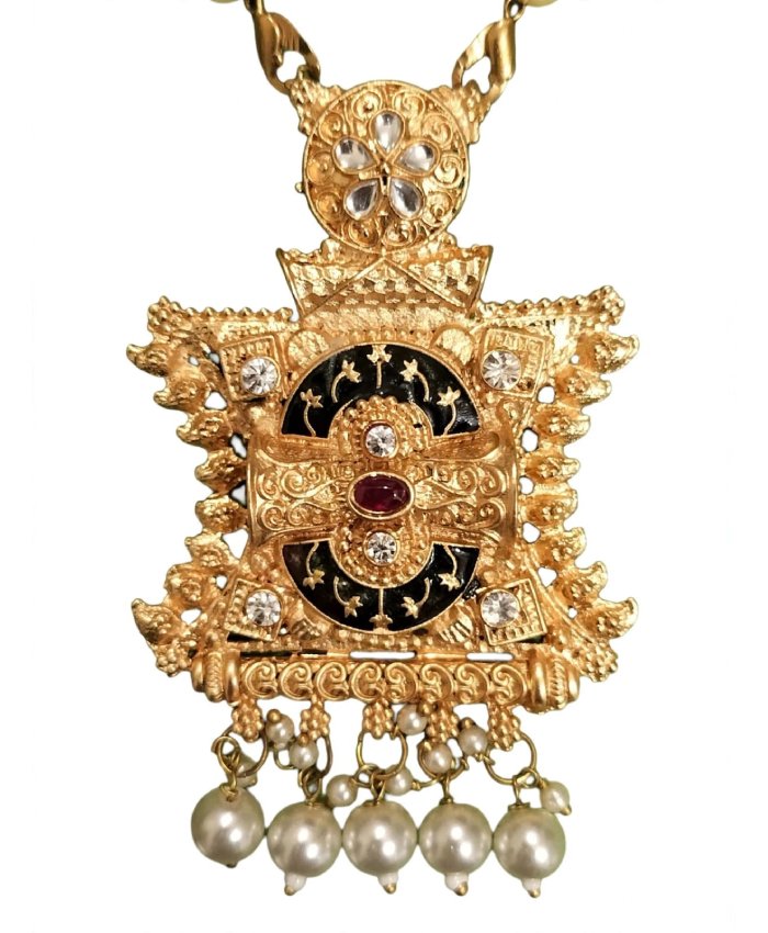 Rajwada Heritage Beaded Pendant Jewellery Set