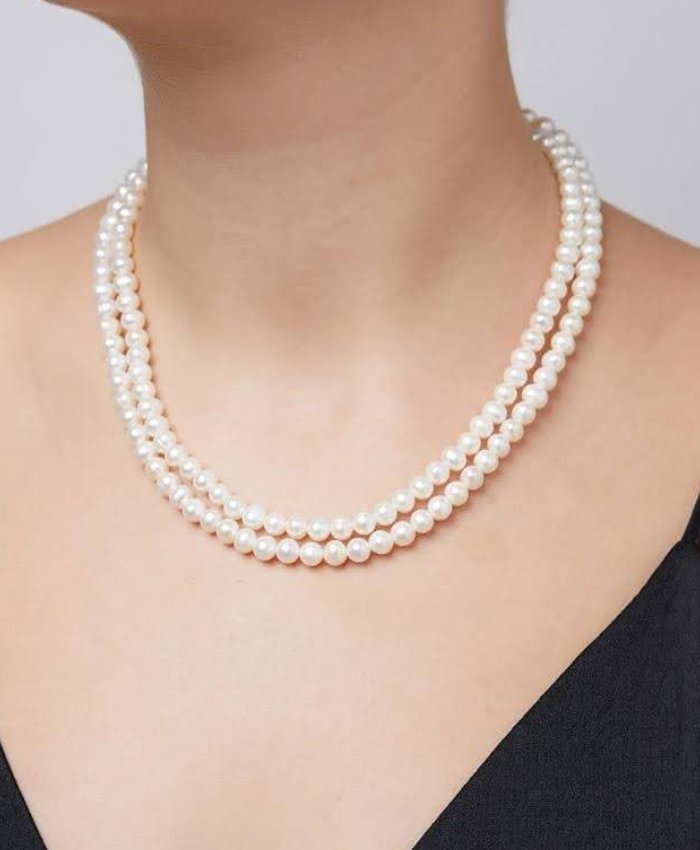 Pearl Double Grace Layered Necklace