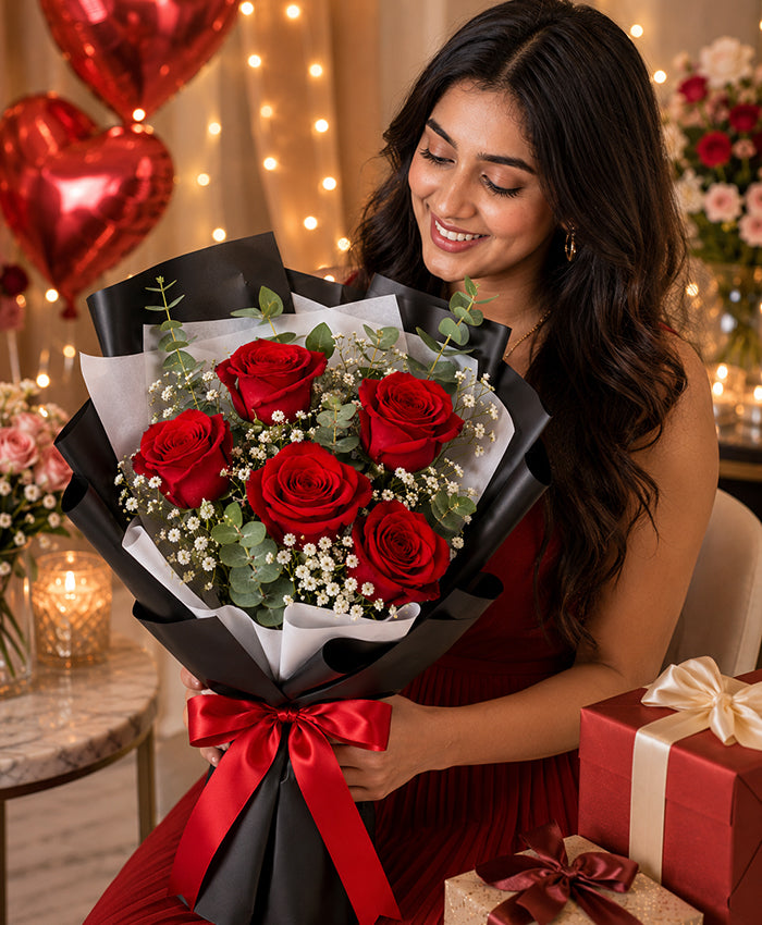 Crimson Romance Bouquet