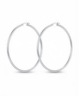 Classic Silver Hoop Earrings