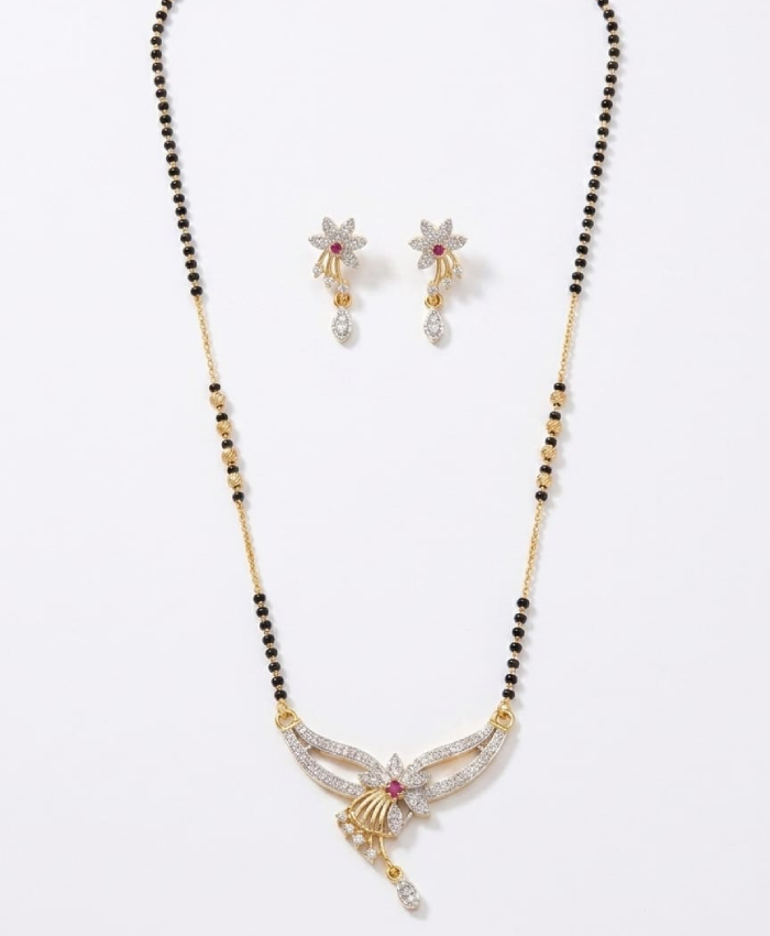 Saanjh Floral Cascade Mangalsutra Set