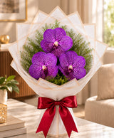 3 Purple Orchid Bouquet