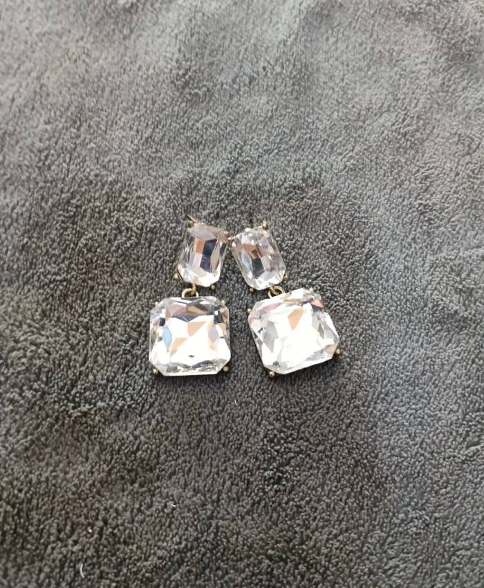 Celestia Crystal Cushion Drop Earrings