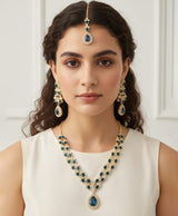 Neelanjali Royal Blue Crystal Necklace Set