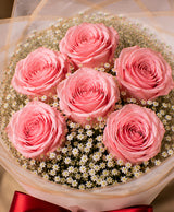 6 Pink Rose Bouquet
