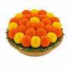 Auspicious Vibes Mixed Marigold Thali Vase