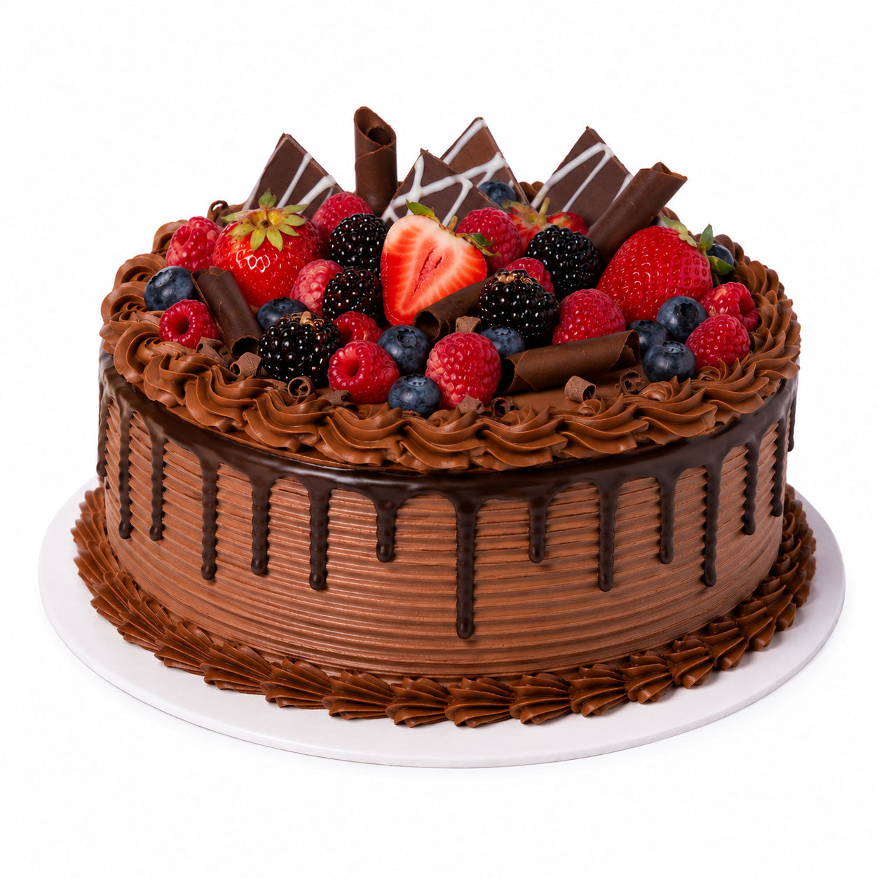 Belgian Chocolate Mixed Berries Eggless Cake 500g