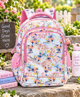 Blossom Breeze Pastel Floral School Backpack