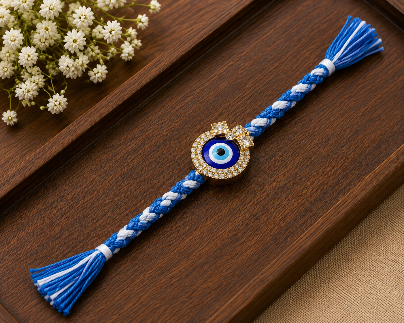 Blue Evil Eye Protection Rakhi