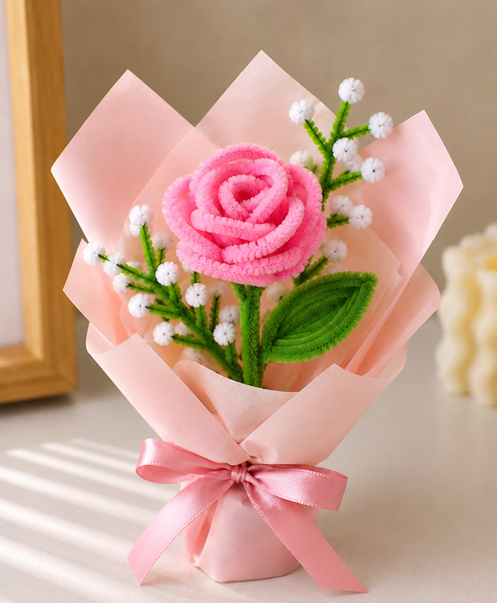 Blush Pink Handmade Rose Bouquet