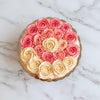 Blush & Ivory Rose Designer Cake