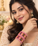 Blush Rainbow Lac Bangle Set