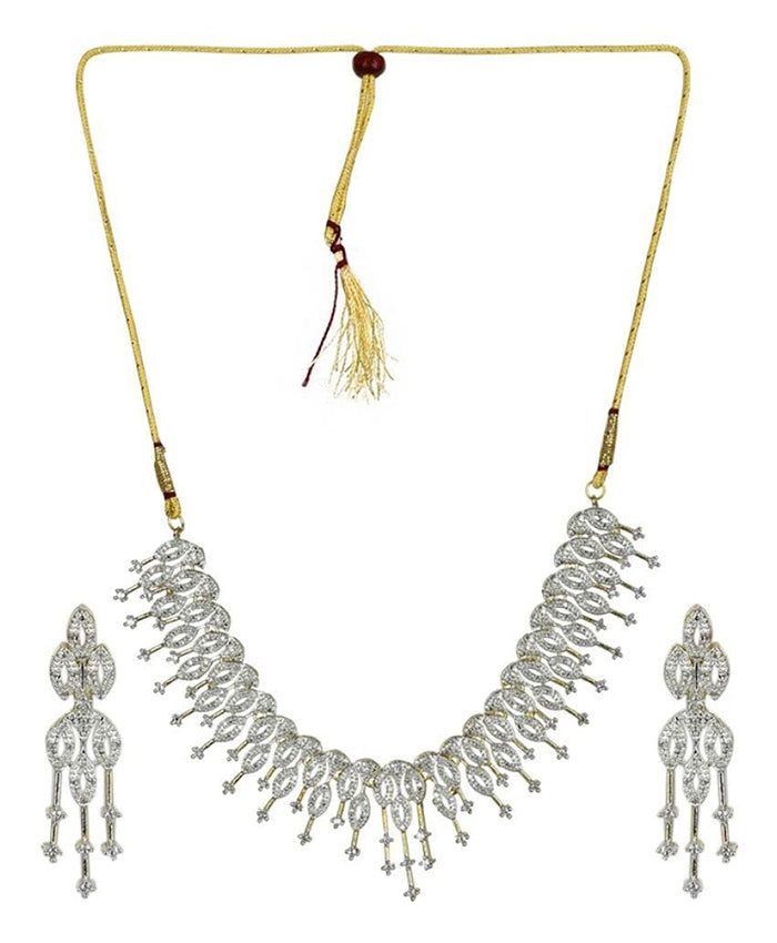 Celestia Leaf Cascade Jewellery Set