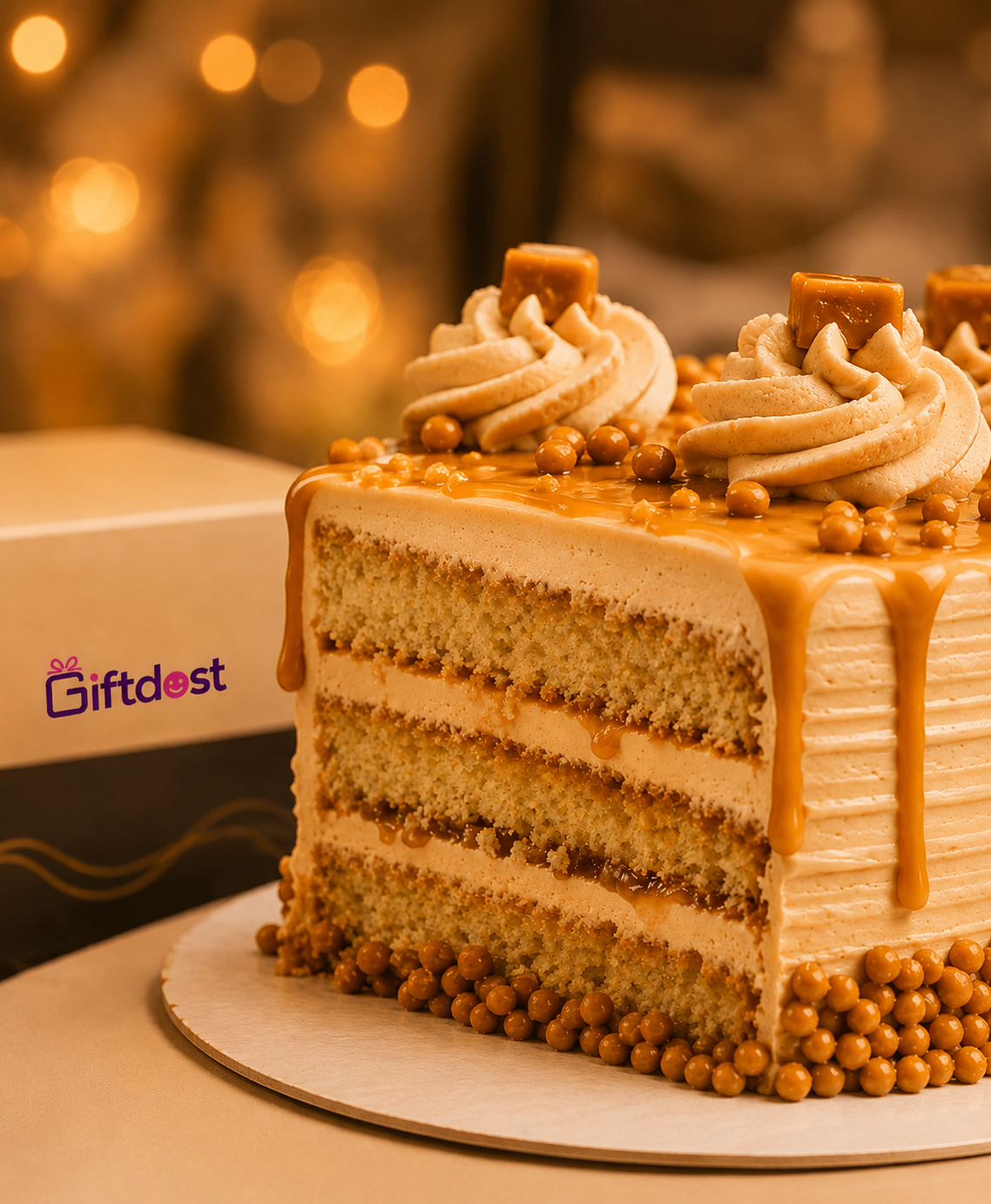 Golden Butterscotch Dream Cake