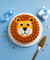 Cute Lion Theme Birthday Cake