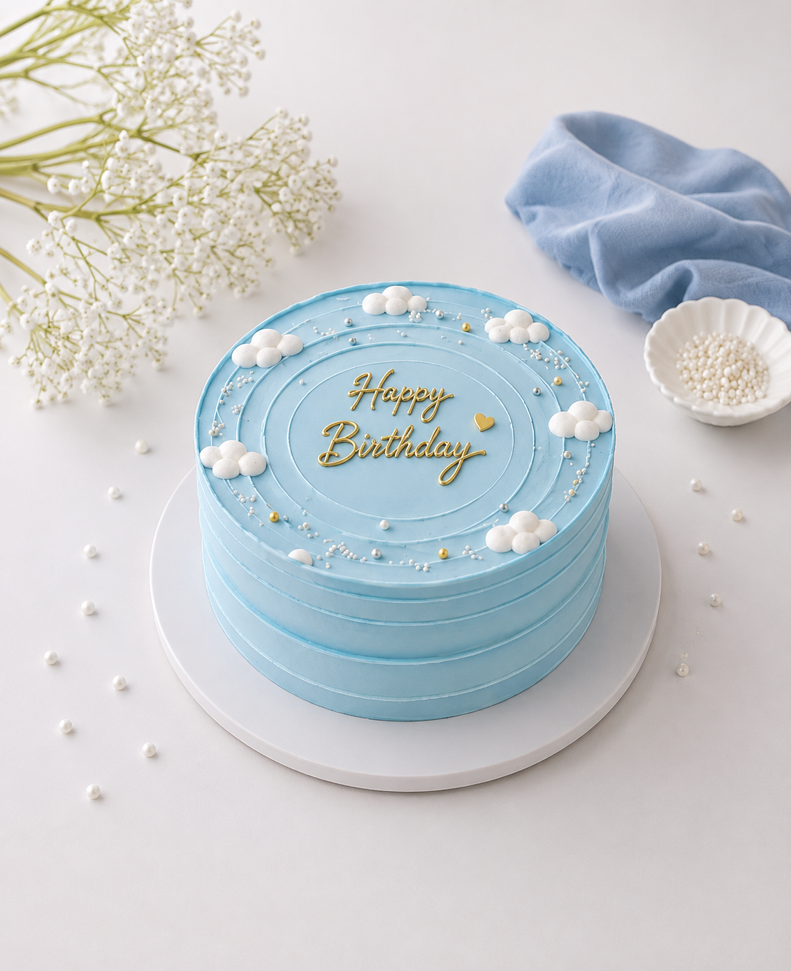 Blue Sky Celebration Cake