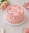 Pink Vintage Buttercream Cake