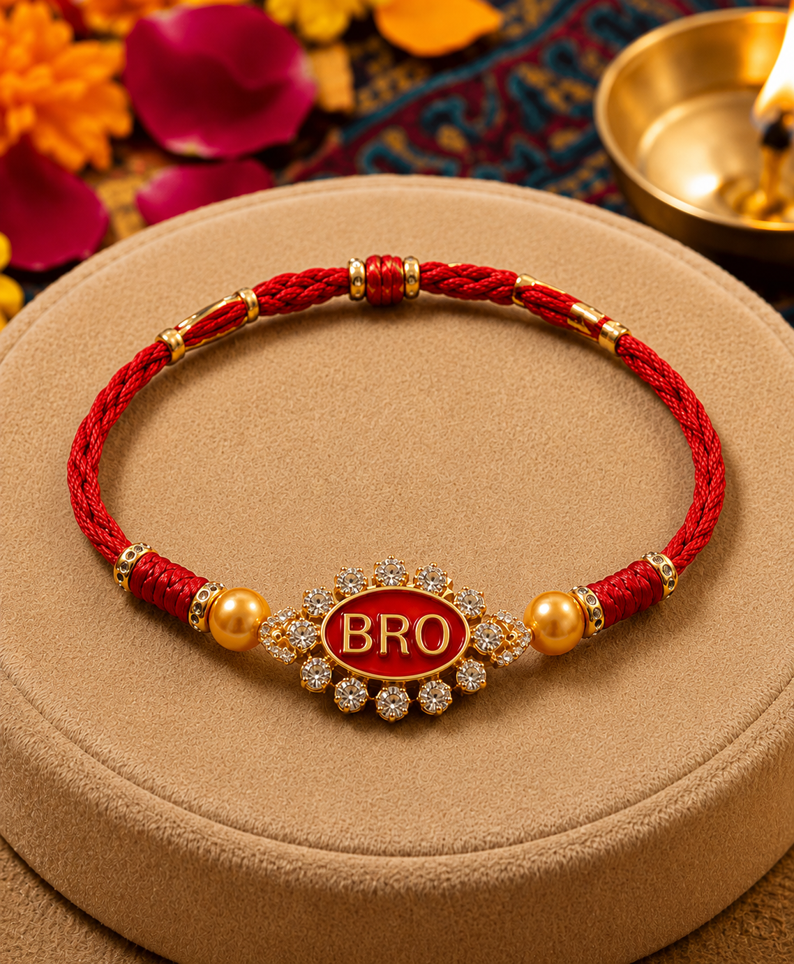 BRO Crystal Designer Rakhi
