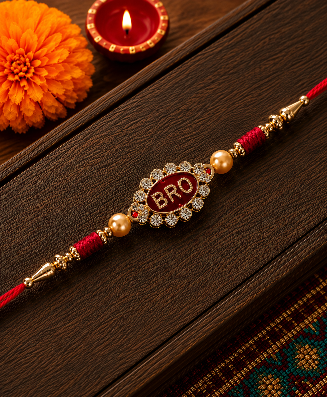 BRO Crystal Designer Rakhi