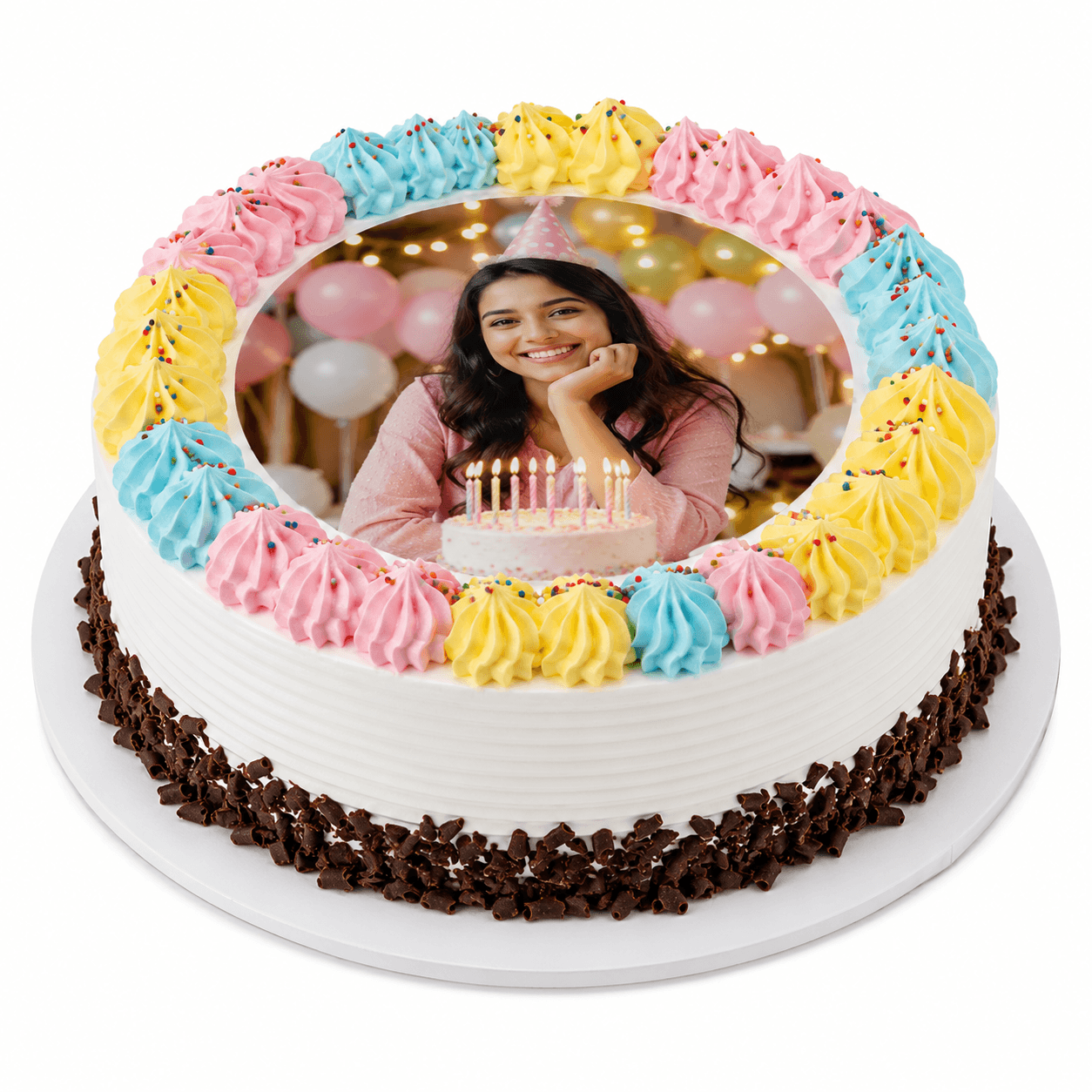 Birthday Memories Photo Cake