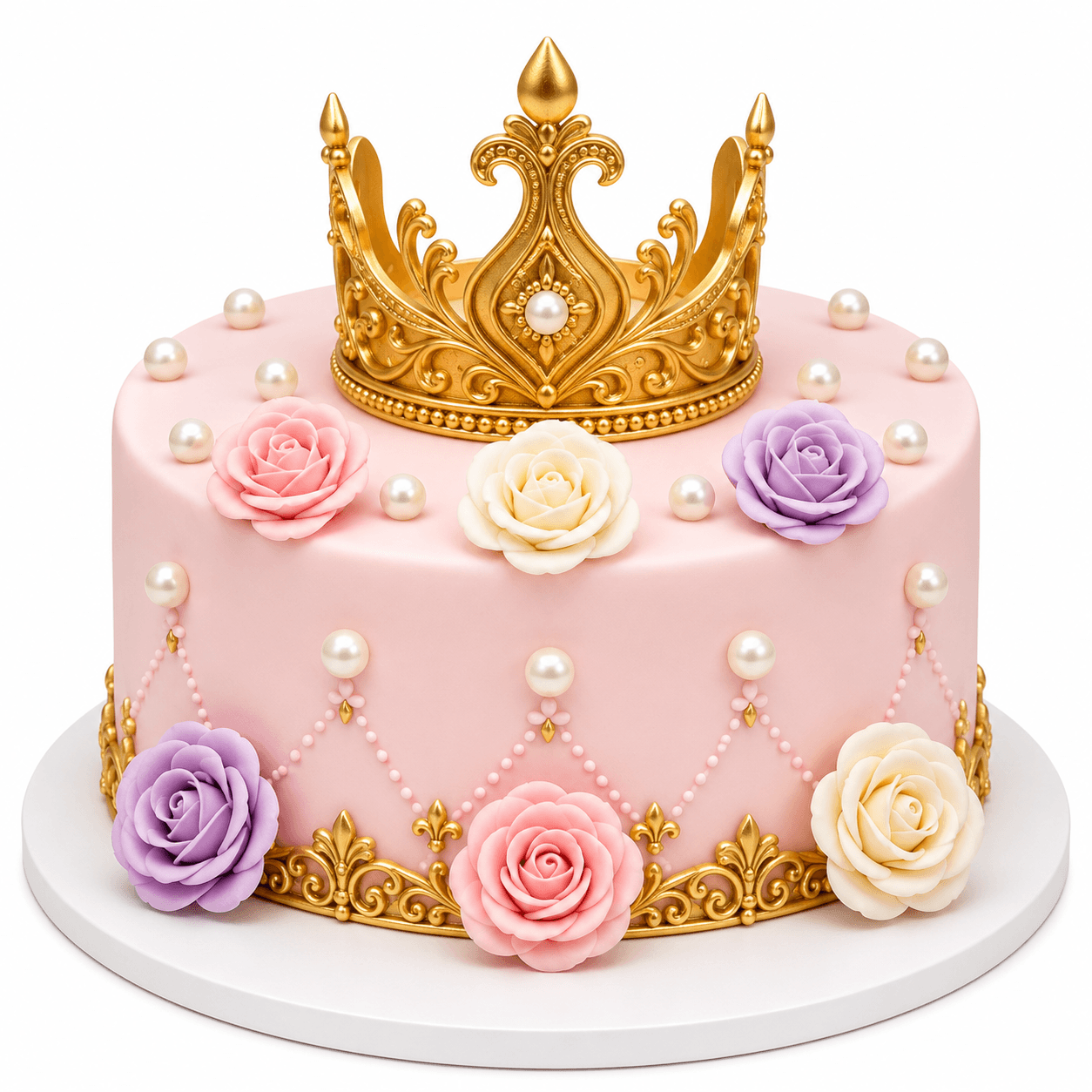 Royal Princess Crown Cake