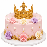 Royal Princess Crown Cake