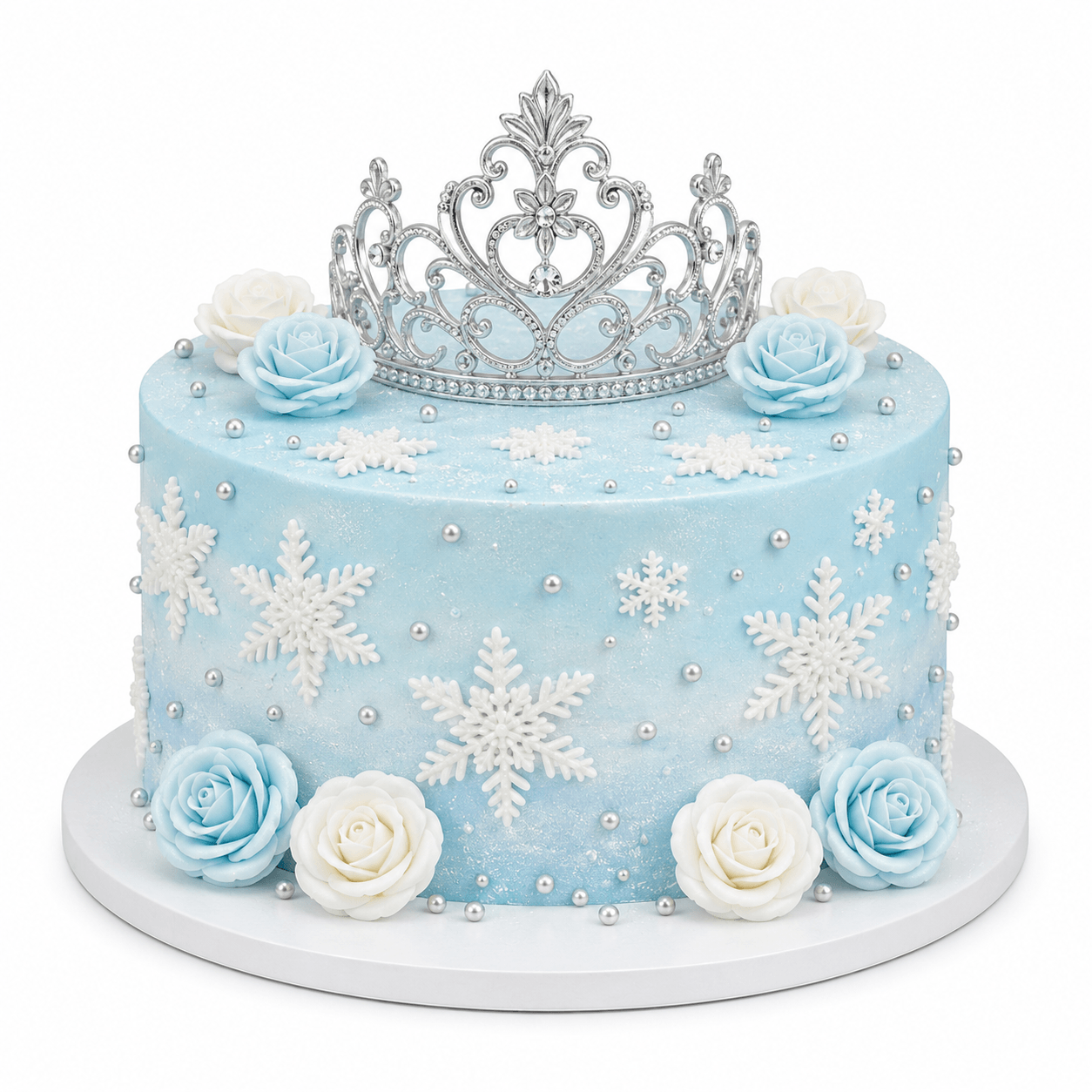Frozen Snow Princess Cake