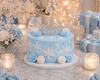 Frozen Snow Princess Cake