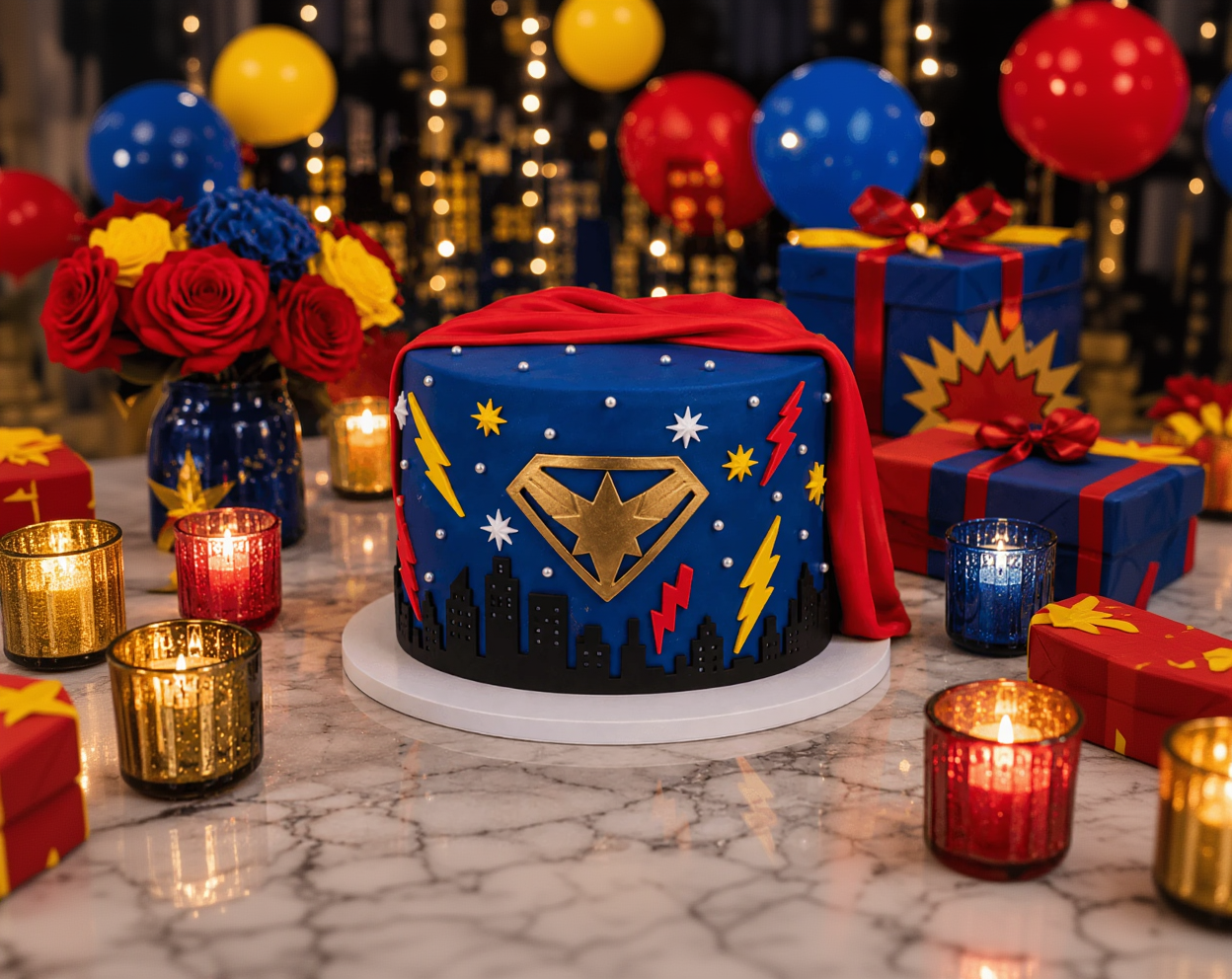 Superhero Power Cake