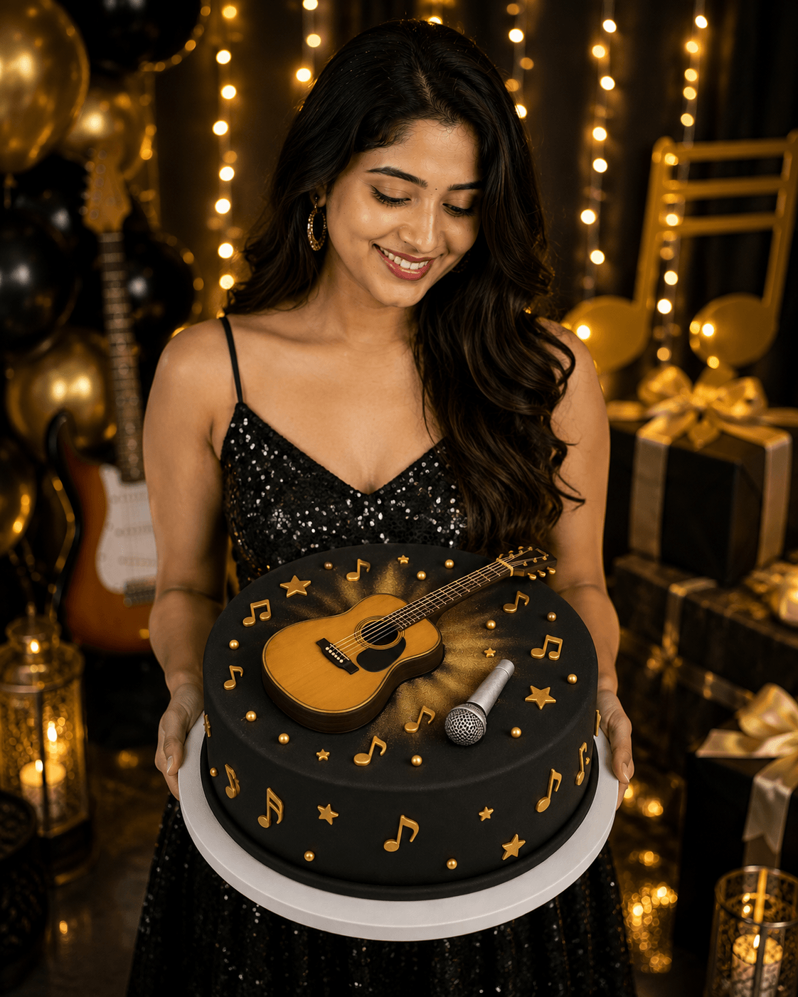 Guitar Rockstar Cake