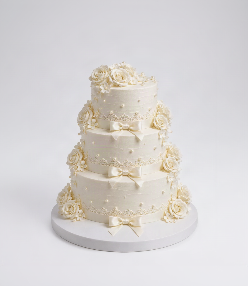 Elegant Wedding Bliss Cake
