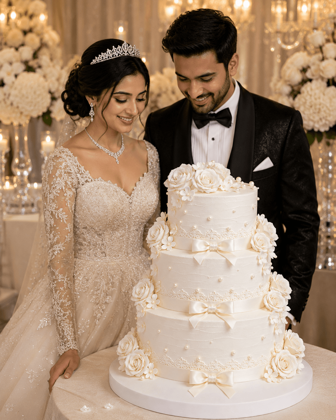 Elegant Wedding Bliss Cake