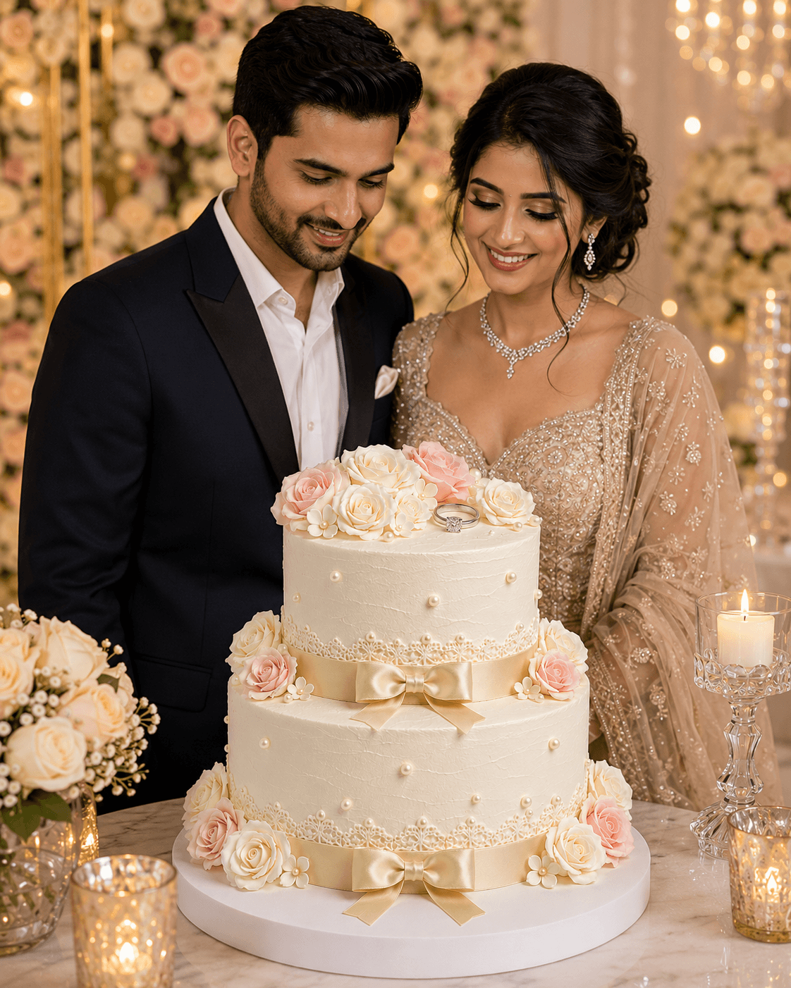 Luxury Engagement Cake