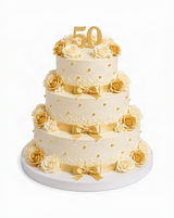 Golden Anniversary Celebration Cake