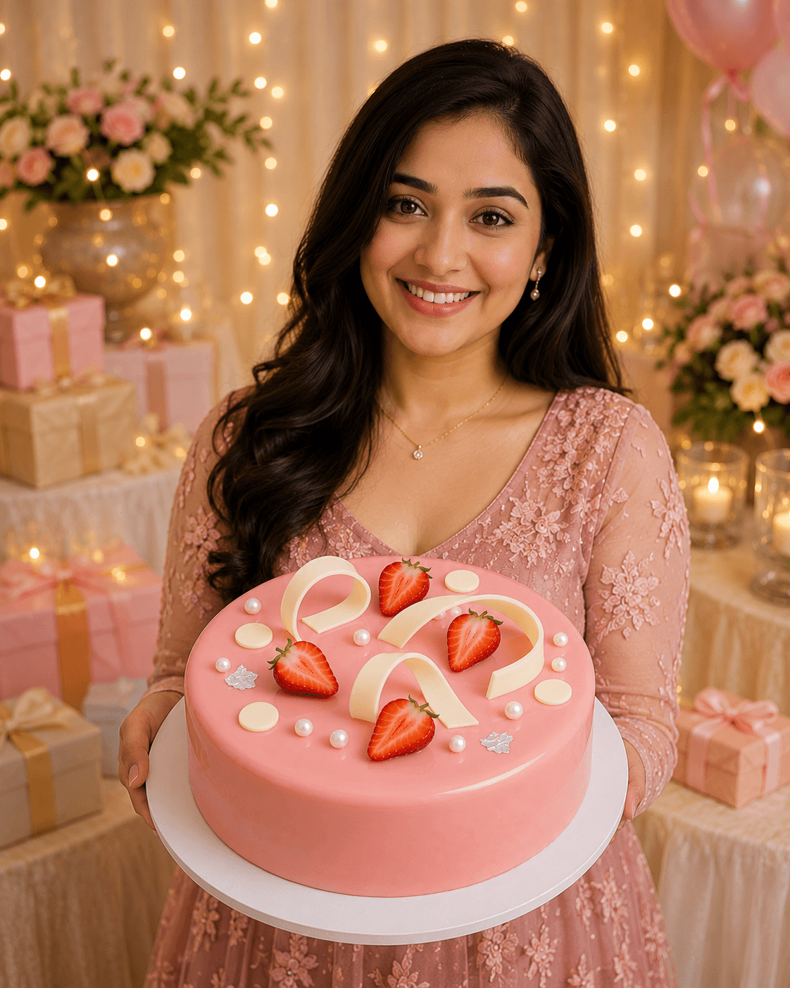 Vanilla Strawberry Entremet