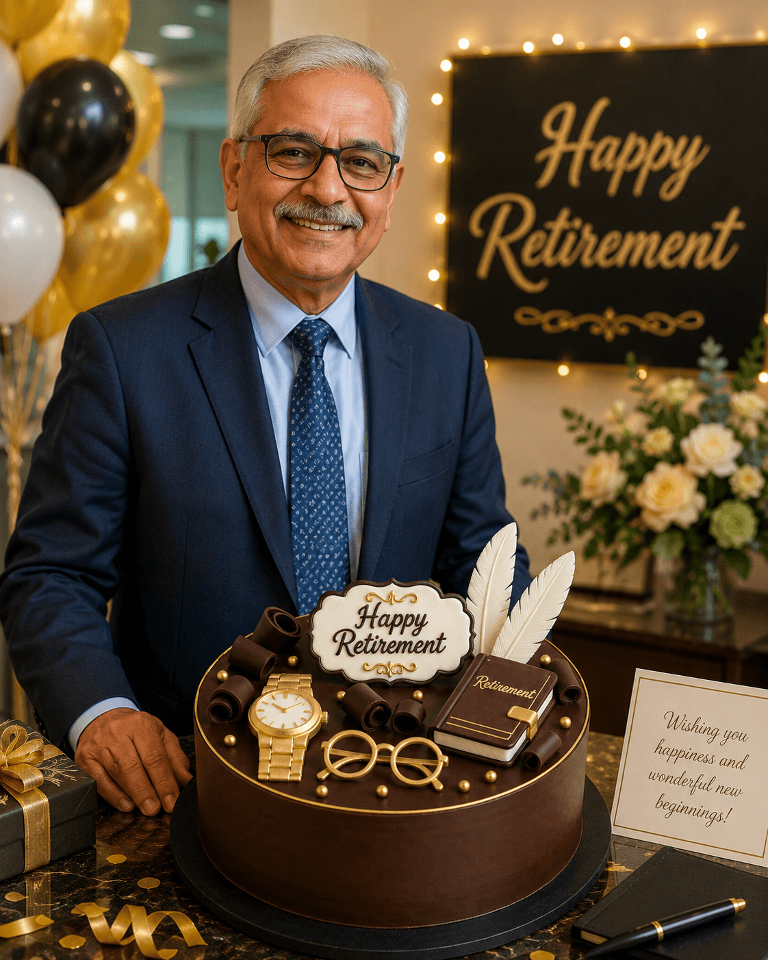 Chocolate Retirement Cake