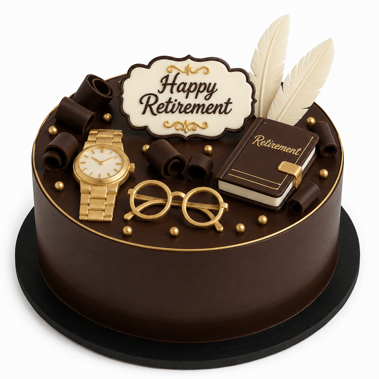 Chocolate Retirement Cake