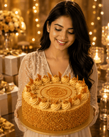 Golden Butterscotch Crunch Cake