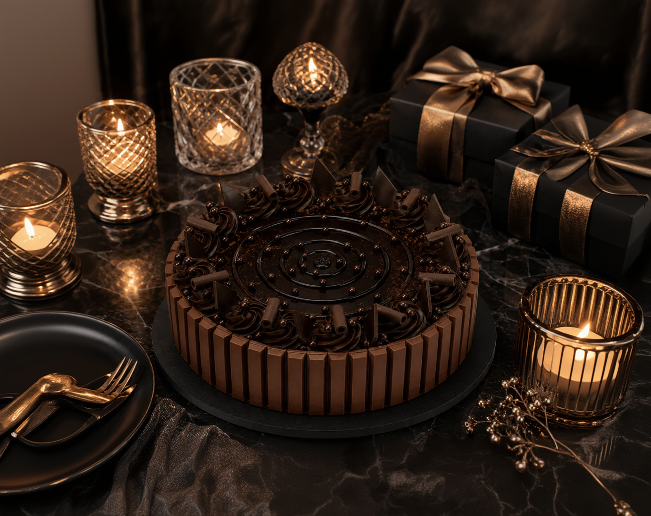 KitKat Chocolate Surprise Cake