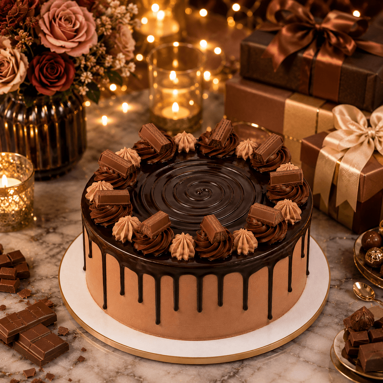 Delightful KitKat Crunch Cake