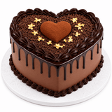 Romantic Chocolate Heart Cake