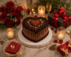 Romantic Chocolate Heart Cake