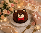 Adorable Teddy Bear Chocolate Cake