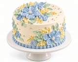 Enchanting Floral Vanilla Cream Cake