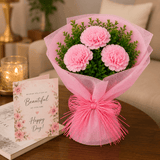 Blush Carnation Trio Bouquet